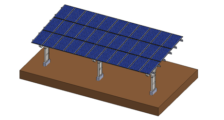 montagem de garagem solar